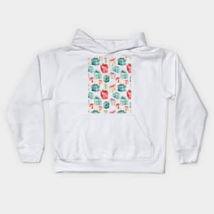 Christmas watercolor pattern #4 Kids Hoodie